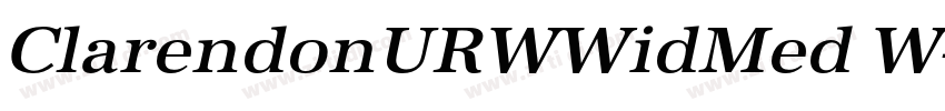 ClarendonURWWidMed W字体转换 ClarendonURWWidMed W字体转换